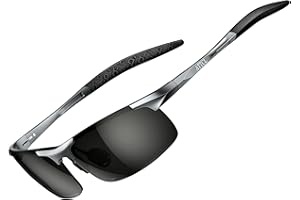 ATTCL Occhiali da sole polarizzati da uomo, per pesca, golf, protezione UV400