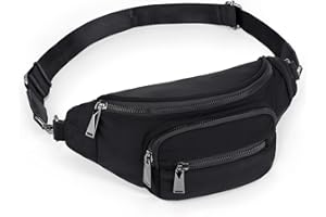 UTO Marsupio Donna Sportivi Marsupio per Uomo o Donna Borsa Cintura leggero nylon impermeabile e Grande Capacità con 3 tasche con zip per Running Corsa Ciclismo