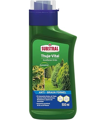 Thuja Dnger 1kg Koniferendnger - Lebensbaum Spezialdnger fr Thuja  Smaragd, Thuja Brabant und Thuja Edel - Heckendnger fr dichte, krftige  und sattgrne Hecken - fr Garten, Zierpflanzen und Koni : Amazon.de: Garten