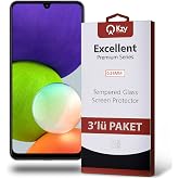 KZY İLETİŞİM Samsung Galaxy A22 4G ile uyumlu Temperli Ekran Koruyucu Kırılmaz Cam Ekonomik 3'l&uuml; Paket
