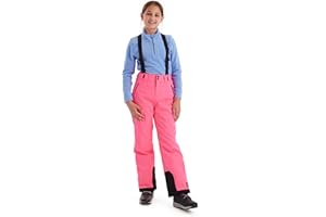killtec Girl's Girls Skihose 242 Ski trousers with zip-off bib and edge protection