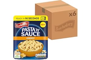 Batchelors Pasta 'n' Sauce Microwave Ready Meals in Just 90 Seconds - Cheesy, 200 g (Pack of 6)