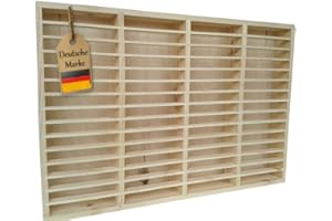 eCom Fabarius MC 60 Cassette Media Shelf Pine Wood Ready Assembled Pine