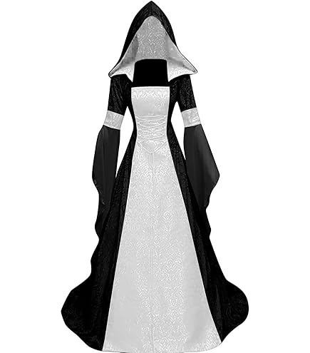 Mittelalter Kleid Halloween Kostüm - Blutiges Design Für Gruselige Partys