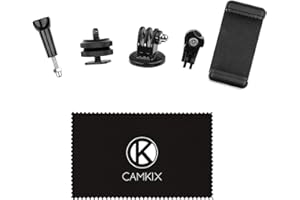 CamKix Juego adaptador Soporte de zapatos - Conecte su teléfono a su cámaras de acción al soporte de flash de su cámara DSLR - Registre su sesión fotográfica o utilice las aplicación de teléfono