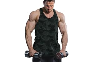 Lehmanlin Herren Sport Stringer Tank top,Bodybuilding Workout Tank Tops für das Fitnessstudio,Tägliches Training lässige T-Shirts Quick Dry