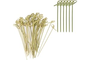 ZHjuju Pics à Cocktail Cure Dents,Lot de 100 Pics à Cocktail en Bambou 7cm Pics Apéritifs pour Fête Brochettes à Cocktail Brochettes Fingerfood pour Grillade, Fêtes, Cocktail, Fruit, pour L'artisanat