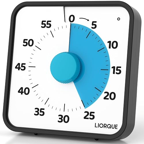 Liorque Visueller Timer, 19 cm, 60 Minuten