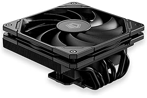 ID-COOLING IS-67-XT BLACK 67 mm Altezza basso profilo CPU Cooler 6 Heatpipes CPU Air Cooler per HTPC, ITX e piccoli fattori di forma, ventola sottile 120x15mm, supporto Intel LGA1700/1200/115X, AMD