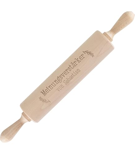 Teigroller 'Argumentationshilfe!' Aus Buchenholz - 40cm Made In Europe