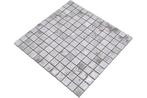 CONWIRE piastrella mosaico retrò vintage in ceramica beige grigia per pavimento, parete, bagno, cucina, specchio, inserto vasca