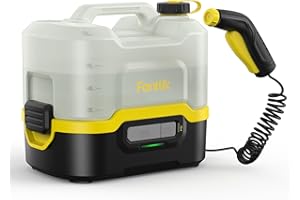 Fanttik NB8 Nano Tragbarer, kabelloser, elektrischer Hochdruckreiniger mit 8 LiterTank, einziehbarem Sprühkopf, 2600 mAh, Waschmaschine für Terrasse, Campingdusche und Haustierreinigung