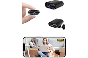 cuoum Mini Spy Camera - 4K HD Security Wireless Cam - Small Indoor Camera with Night Vision & Motion Detection, APP Controlled Tiny Cam for Home, Baby, Pet, Car, Office Monitoring (2.4GHz Wi-Fi)