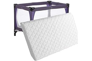 HANSON AND LANGFORD New Baby Travel Cot Foam/Mattress - Waterproof Cover | Extra Thick Quilted | Fits Most Graco/M&P Toddler Cots, Breathable | Anti Allergenic (100x70x7.5cm)