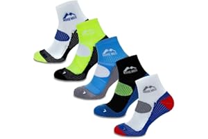 More Mile London (5 Pair Pack) Mens Cushioned Running Socks