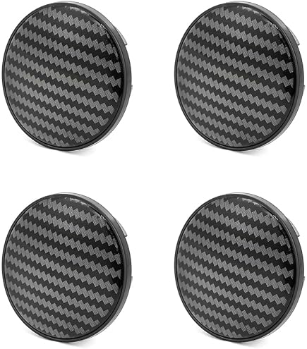 Audi 4M8071006A Dynamic Hub Caps (4 Pieces) Wheel Hub Caps, Black