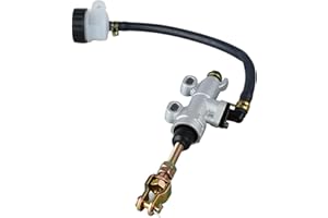 Tomotato Bomba de Freno Trasero Moto, Cilindro Maestro de Bomba de Freno Trasero de Motocicleta para la Mayoría de Las Motocicletas