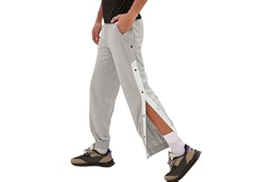 Sunnyuk Pantaloni da Riabilitazione per Uomo e Riabilitazione, da Uomo, con Bottoni, Apertura Laterale, per la Riabilitazione e la Cura