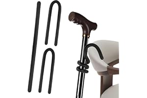 BFQZ 3 Pcs Cane Holder, Walking Stick Holder, Crutches Holder, Walking Stick Safe Storage for Walking Stick Hang Your Crutches Anywhere Stop Walking Stick Falling to The Ground Mobility Accessories