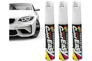 FCXQG Stylo Peinture Voiture 3 PièCes Blanches Retouche Peinture Voiture Stylo Retouche Peinture Carrosserie Peinture Voiture Carrosserie Stylo Retouche Peinture