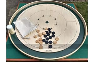 Tracey Tour Championship Crokinole Board (Masters Green Ditch and Hole with 26 disks)
