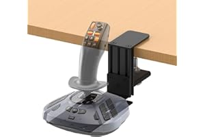 wuutyty Desk mount compatible with Thrustmaster T.Flight Hotas One/Hotas 4/Stick X,SimTask Farmstick,VelocityOne Flightstick,G Extreme 3D Pro USB Joystick,WINWING URSA MINOR Fighter/Airline Joystick