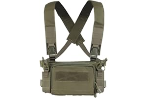 Huenco Camouflage Gilet Tactique Airsoft Ammo Poitrine Rig 5.56 9mm Magazine Carrier Combat Tactique Militaire