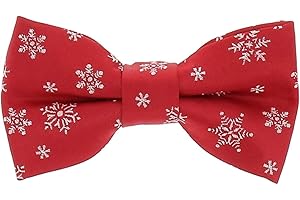 SHIPITNOW Noeud Papillon Enfant Noel Jacquard - Noeud Papillon Garçon Flocon de Neige, Sapin de Noël ou Sucre d'Orge - Noeud Papillon Réveillon Hiver