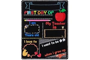 DOITOOL Small Chalk Board Dual-Sided Mini Blackboard Student Printing Black Board Back to School Chalkboard Sign, 9.82X7.86 in, 1PCS