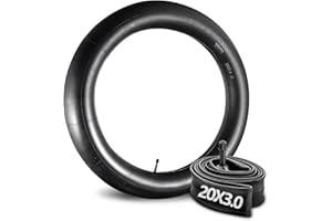 RainFlowwer 2 Pack Fat Tyre Bike Inner Tubes,20 x 3.0 AV32mm Schrader Valve for Mountain Bike Electric-Bike (Inner Tube-20x3.0)