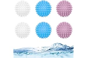 YZDZSW 6 Stück Trocknerbälle für Wäschetrockner, Wäschebälle für Waschmaschine, Trocknerbälle Daunen zu der Reinigung von Heimkleidung