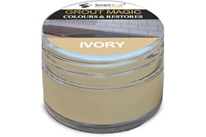 Smartseal Grout Magic – Ivory, 20ml – Professional Reviver & Colour Restorer – Long-Lasting Sealer Superior to Grout Pens & Paint – 15-Year Durability