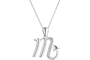 VIKI LYNN Zodiac Birthday Gifts for Women Constellation Horoscope Pendant Necklace 925 Sterling Silver Cubic Zirconia