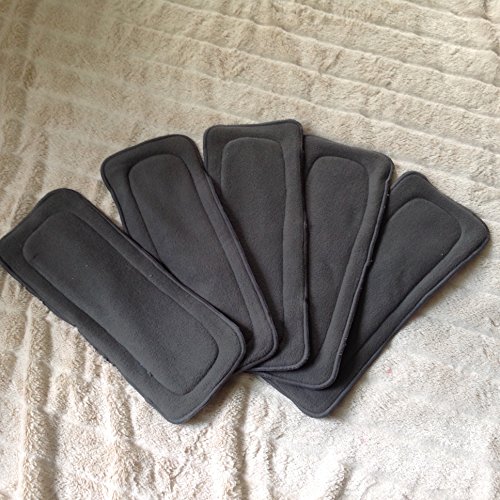 Kernow Kloth Bamboo Charcoal 5 Layer Inserts - 5 Pack
