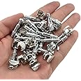 Hahiyo Furniture Connector Cam Lock Fittings Dowel Flat Back Fastener Table Side Knock Down with Pre-Inserted Bolt Nut Rock Solid Fit Hole Properly Good Grab for Drawer Dresser Cabinet 20Sets 10x12mm
