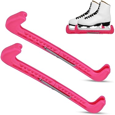 Protection Lame Réglable Protections De Lames Pour Patins à Glace DAZZTIME - Set Complet Avec Housses Plastique Et Chaussettes élastiques - Unisexe Housses Protection Patins à Glace