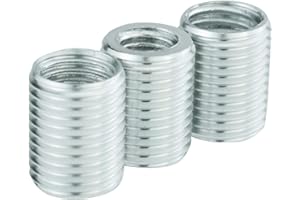 Temzzer Threaded Gear Shifter Handle Knob Adapters Aluminum Alloy Transmission Stick Shift Knob Replacement Accessories for Most Manual Automotive Vehicles (Silver)