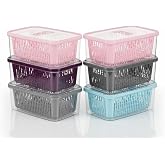 Arsimo 6'lı S&uuml;zge&ccedil;li Fresh Saklama Kabı Seti 1.6 Lt Plastik Saklama Set 6 Adet