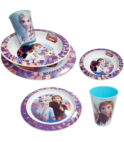 Ciotola Micro Kids Frozen II - Blu Foresta, Plastica Senza BPA - Foto 3