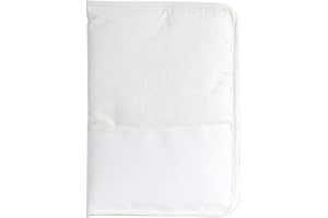 DMC - Protège Carnet de santé à Broder - 100% Coton - Broderie au Point de Croix | À Personnaliser : Prénom, Motifs, Date de Naissance - Idée Cadeau de Naissance Unique et Personnel