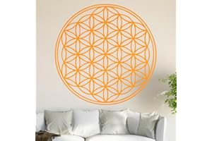 ‎KIWISTAR Kiwistar Blume des Lebens - Baum Wandtattoo in 6 Größen - Wandaufkleber Wall Sticker - Dekoration, Küche, Wohnzimmer, Schlafzimmer, Badezimmer