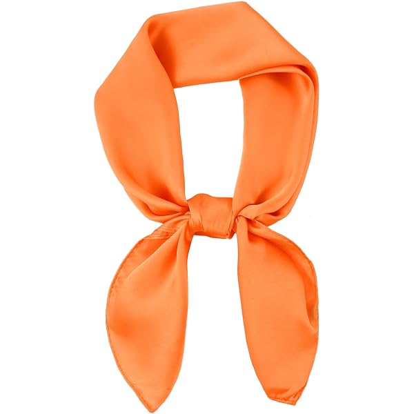 Foulard Carré Femme En Satin - 70x70 Cm, Uni, Polyvalent (bandeau, écharpe, Accessoire Cheveux)