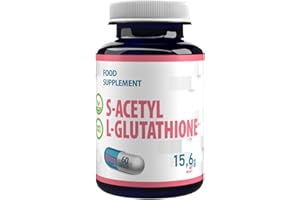 HEPATICA S-Acetylglutathion 100mg 60 Vegan Kapseln, Laborgeprüft, Hochdosiert, Nicht GVO