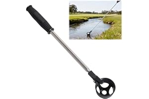Tel Charme * Golf Ball Retriever, Telescopic & Portable with Automatic Locking Scoop, Stainless Steel Shaft Golf Ball Picker Upper Tool and Accessory for Golfer