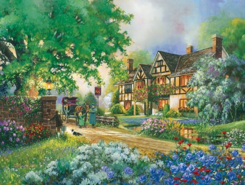 Preisvergleich Produktbild Cobble Hill 54332 - Old Coach Inn (XXL-Teile) - Puzzle 275 Teile