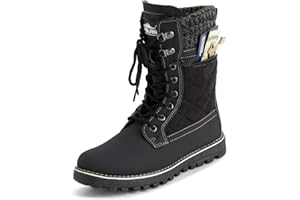 Polar Damskie buty śniegowe z pianki z pamięcią kształtu wewnątrz zamek błyskawiczny termiczne wodoodporne głębokie bieżniki gumowa podeszwa śniegowce