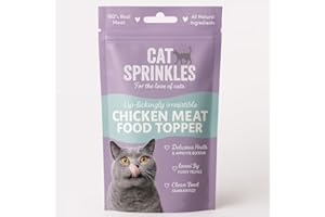 CATSPRINKLES Cat Sprinkles Cat Food Topper - Hydrolysed Chicken Meat - 80+ Servings