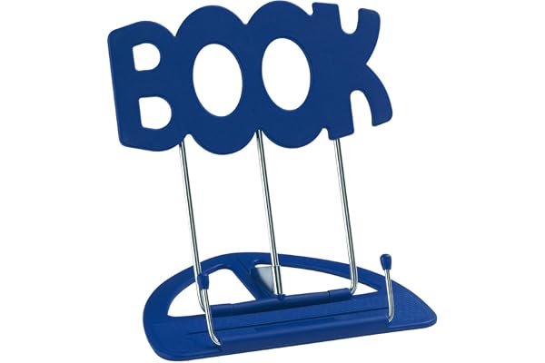 K&M - 12440 - Pack de 12 pupitres de table bleus Book - blue