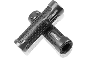 MZ-STORE T-MAX Puños de Motocicleta Antideslizante Barra de manija de Moto para TMAX T-MAX TMAX500 TMAX530 SX DX 2014 2015 2016 2017 2018-Titanio