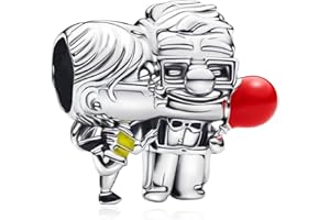 H.ZHENYUE Abalorios Charm para pulseras Plata de Ley 925 con Gold Planet War Circonita Cúbica para mujeres collares Colgantes regalo,Navidad,San Valentín,día de la madre para mujeres y niñas